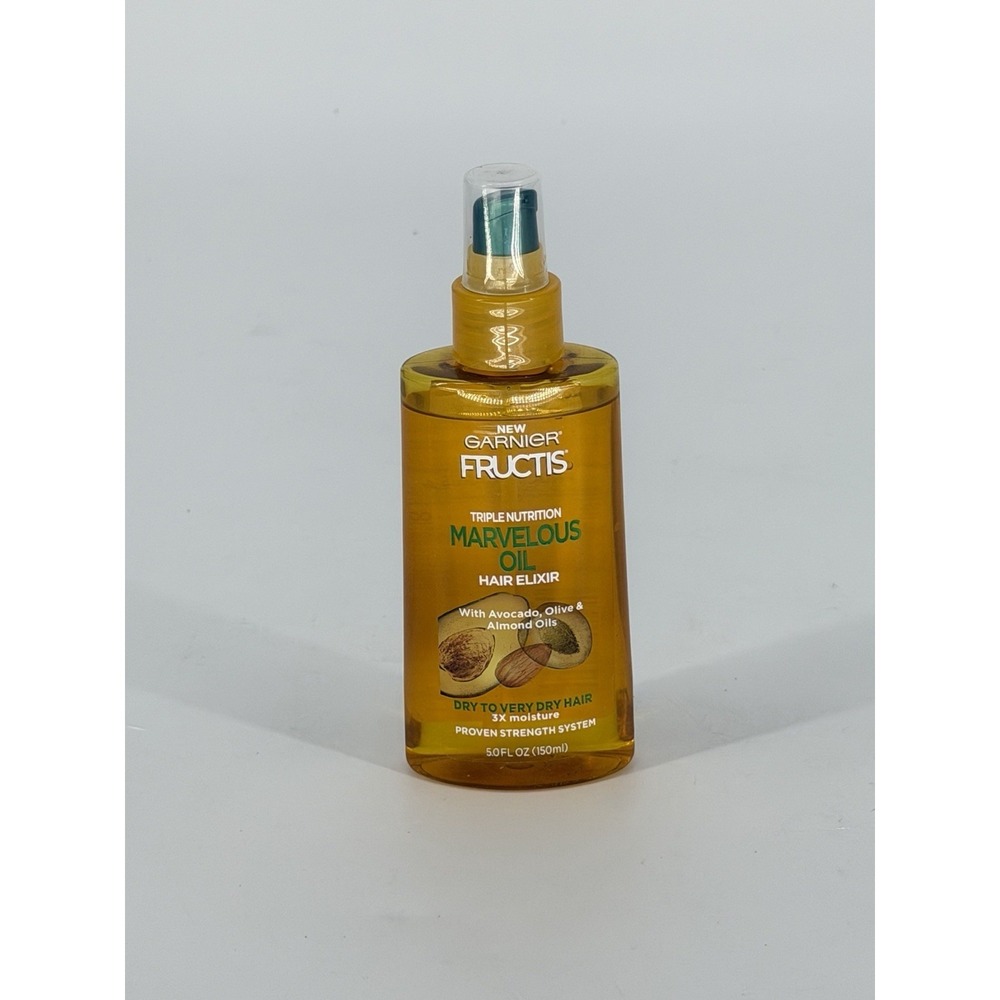 Garnier Fructis Triple Nutrition Marvelous Oil Hair Elixir 5oz Avocado Almond
